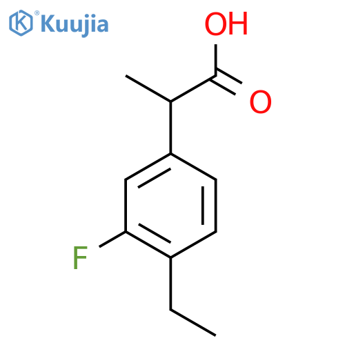 4-Ethyl-3-fluorophenylpropanoic acid structure