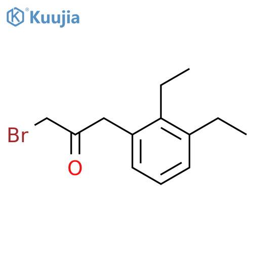 3-Bromo-1-(2,3-diethylphenyl)propan-2-one structure