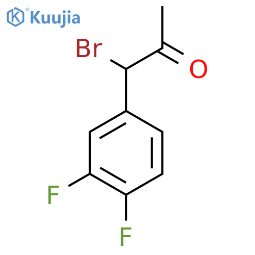 1-Bromo-1-(3,4-difluorophenyl)propan-2-one structure