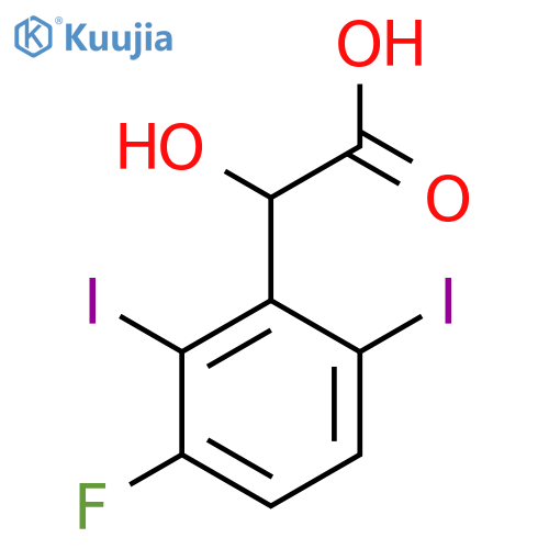 2,6-Diiodo-3-fluoromandelic acid structure