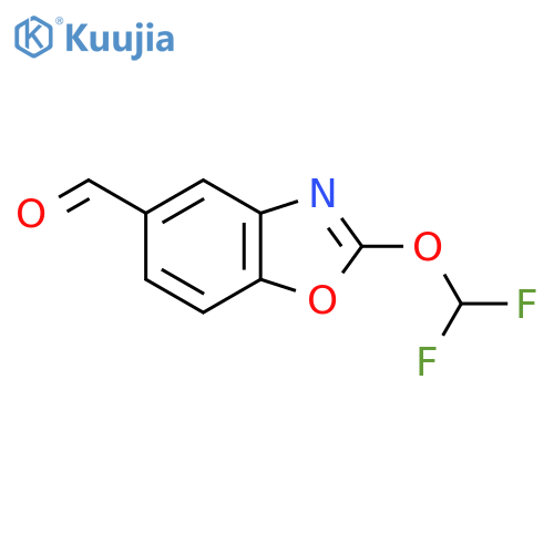 2-(Difluoromethoxy)benzo[d]oxazole-5-carboxaldehyde structure