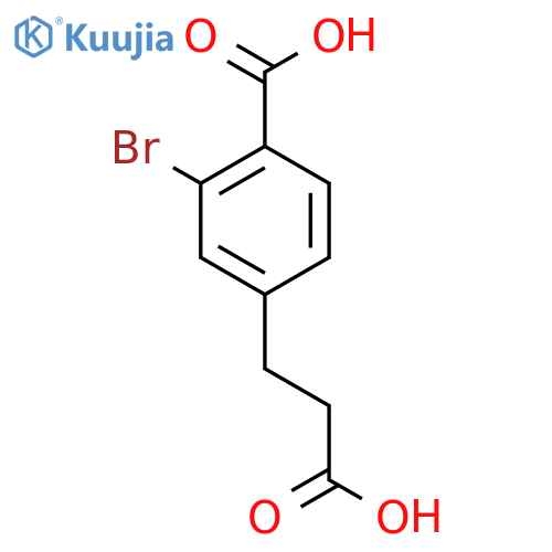 2-Bromo-4-(2-carboxyethyl)benzoic acid structure