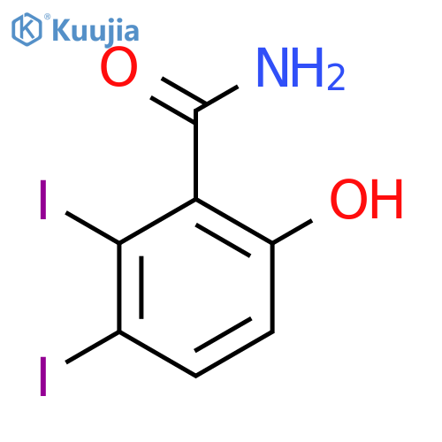 2,3-Diiodo-6-hydroxybenzamide structure