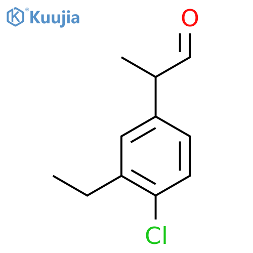 4-Chloro-3-ethylphenylpropanal structure