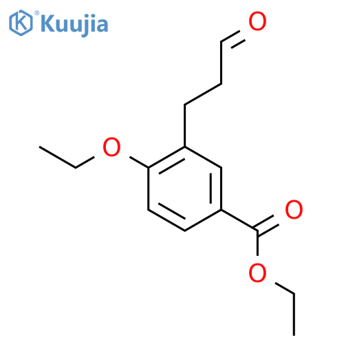 Ethyl 4-ethoxy-3-(3-oxopropyl)benzoate structure