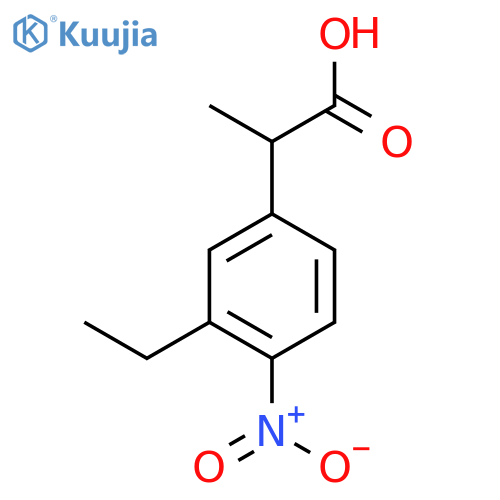 3-Ethyl-4-nitrophenylpropanoic acid structure