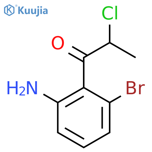 1-(2-Amino-6-bromophenyl)-2-chloropropan-1-one structure