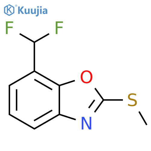 7-(Difluoromethyl)-2-(methylthio)benzo[d]oxazole structure