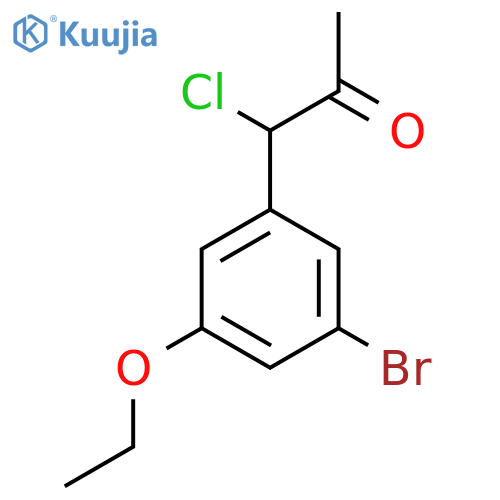 1-(3-Bromo-5-ethoxyphenyl)-1-chloropropan-2-one structure