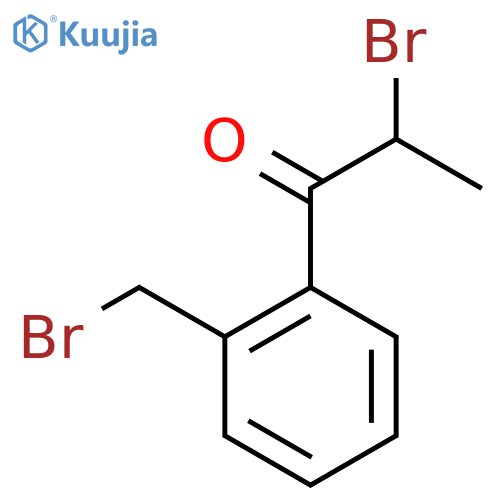 2-Bromo-1-(2-(bromomethyl)phenyl)propan-1-one structure