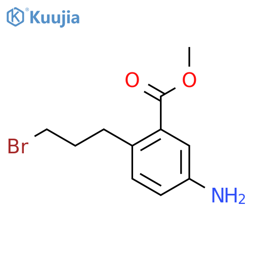 Methyl 5-amino-2-(3-bromopropyl)benzoate structure
