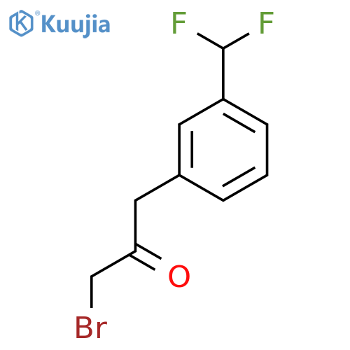 1-Bromo-3-(3-(difluoromethyl)phenyl)propan-2-one structure