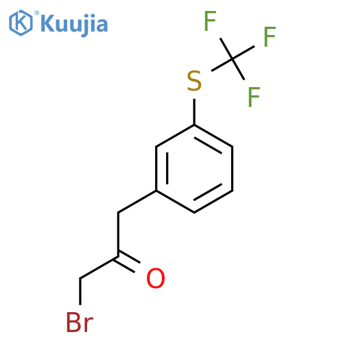 1-Bromo-3-(3-(trifluoromethylthio)phenyl)propan-2-one structure