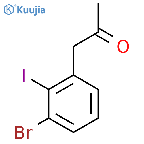 1-(3-Bromo-2-iodophenyl)propan-2-one structure