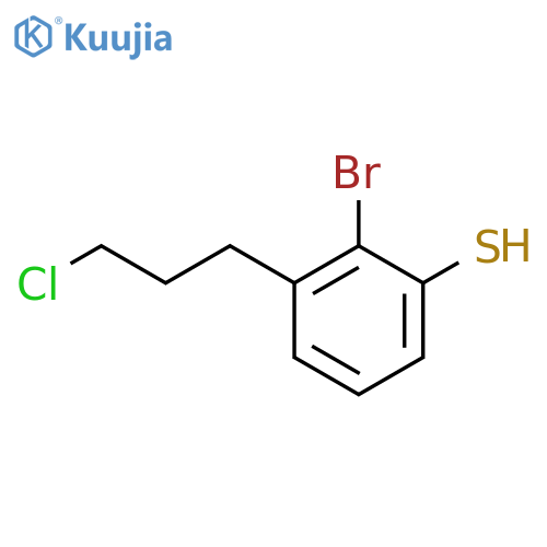 2-Bromo-3-(3-chloropropyl)thiophenol structure