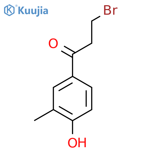 4-(3-Bromopropanoyl)-2-methylphenol structure
