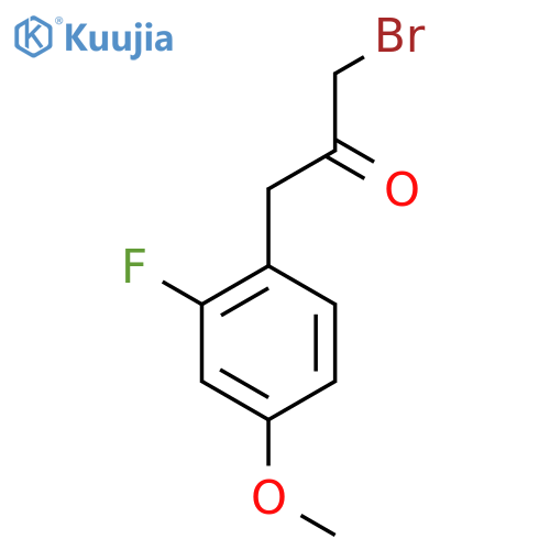 1-Bromo-3-(2-fluoro-4-methoxyphenyl)propan-2-one structure