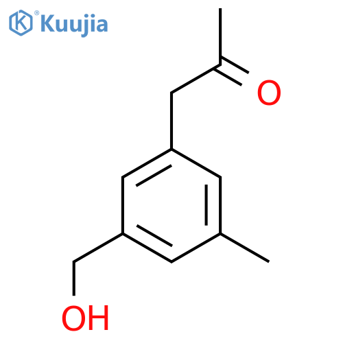 3-Methyl-5-(2-oxopropyl)benzyl alcohol structure