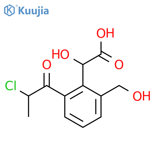 2-(2-Chloropropanoyl)-6-(hydroxymethyl)mandelic acid structure