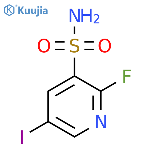 2-Fluoro-5-iodopyridine-3-sulfonamide structure