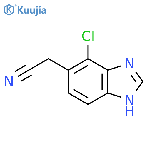 4-Chloro-1H-benzimidazole-5-acetonitrile structure