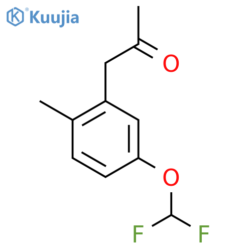 1-(5-(Difluoromethoxy)-2-methylphenyl)propan-2-one structure