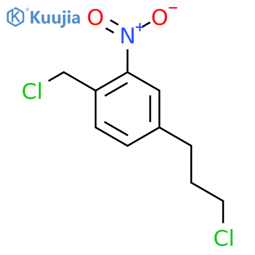 4-(3-Chloropropyl)-2-nitrobenzyl chloride structure