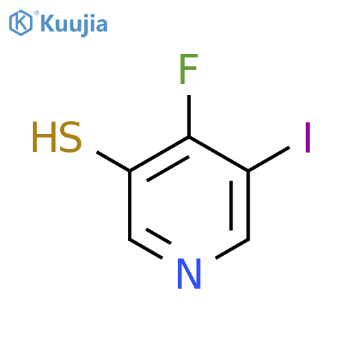 4-Fluoro-3-iodo-5-mercaptopyridine structure