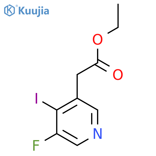 Ethyl 3-fluoro-4-iodopyridine-5-acetate structure