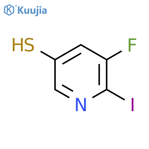3-Fluoro-2-iodo-5-mercaptopyridine structure