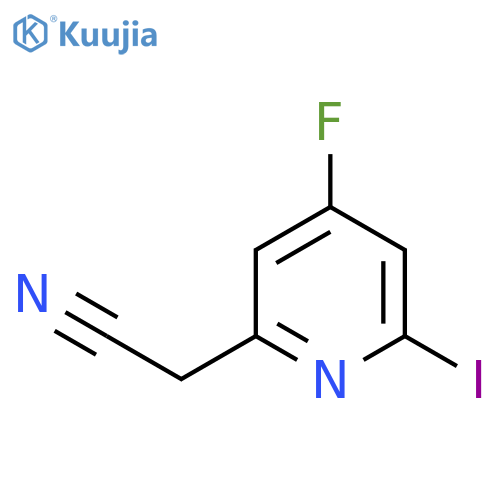 4-Fluoro-2-iodopyridine-6-acetonitrile structure