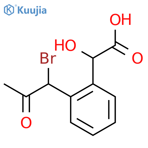 1-Bromo-1-(2-(carboxy(hydroxy)methyl)phenyl)propan-2-one structure