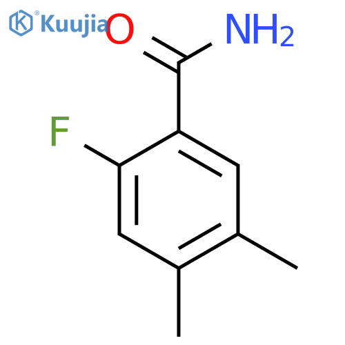 4,5-Dimethyl-2-fluorobenzamide structure