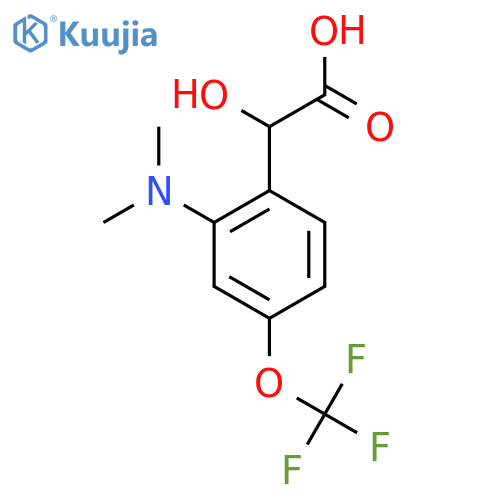 2-Dimethylamino-4-(trifluoromethoxy)mandelic acid structure