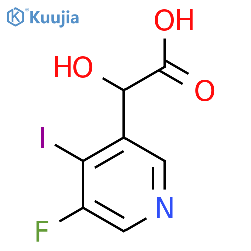 2-(3-Fluoro-4-iodopyridin-5-yl)-2-hydroxyacetic acid structure