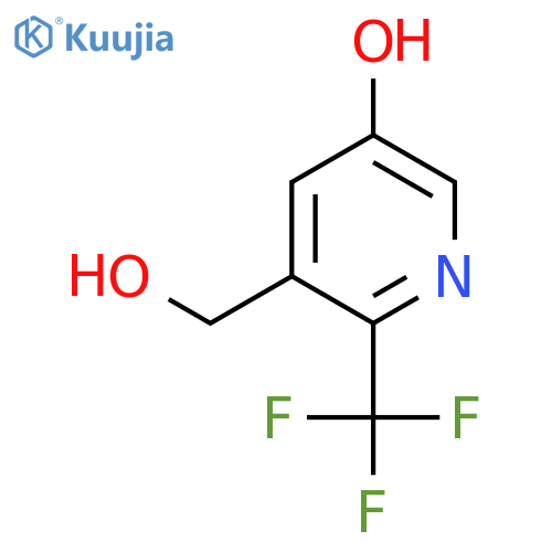 5-Hydroxy-2-(trifluoromethyl)pyridine-3-methanol structure