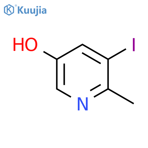 5-Hydroxy-3-iodo-2-methylpyridine structure