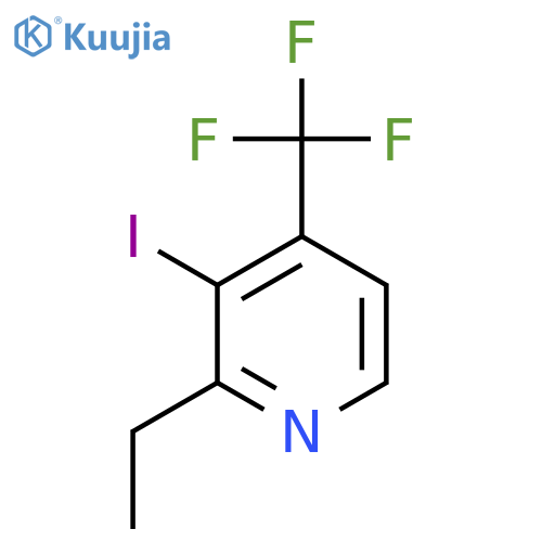 2-Ethyl-3-iodo-4-(trifluoromethyl)pyridine structure