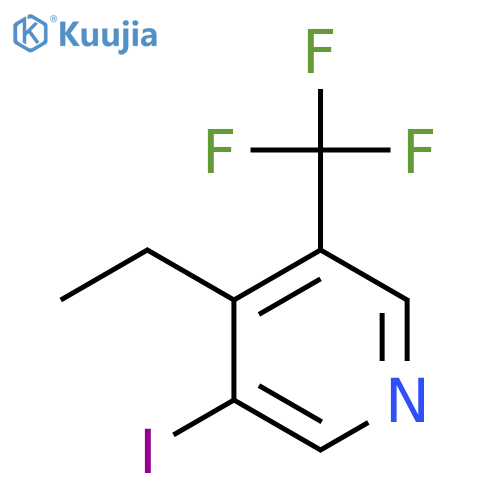 4-Ethyl-3-iodo-5-(trifluoromethyl)pyridine structure