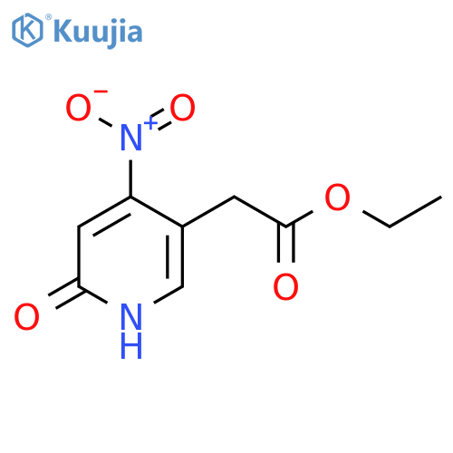 Ethyl 2-hydroxy-4-nitropyridine-5-acetate structure