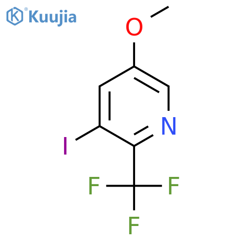 3-Iodo-5-methoxy-2-(trifluoromethyl)pyridine structure