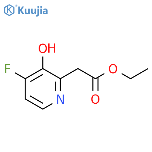 Ethyl 4-fluoro-3-hydroxypyridine-2-acetate structure