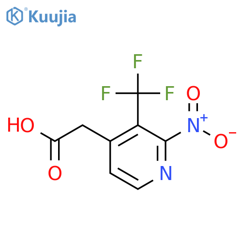 2-Nitro-3-(trifluoromethyl)pyridine-4-acetic acid structure