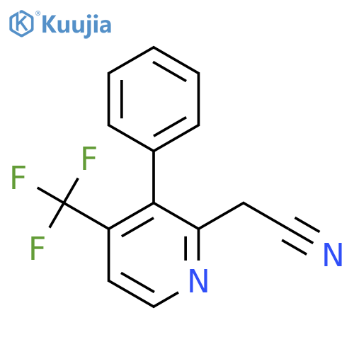 3-Phenyl-4-(trifluoromethyl)pyridine-2-acetonitrile structure