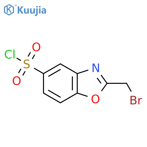2-(Bromomethyl)benzo[d]oxazole-5-sulfonyl chloride structure