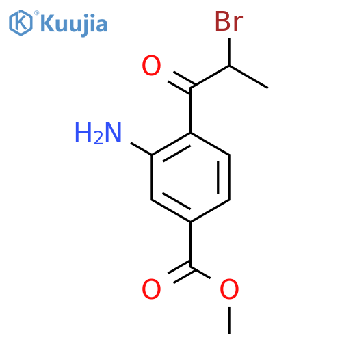 Methyl 3-amino-4-(2-bromopropanoyl)benzoate structure