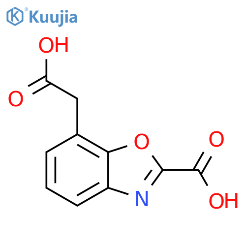 7-(Carboxymethyl)benzo[d]oxazole-2-carboxylic acid structure