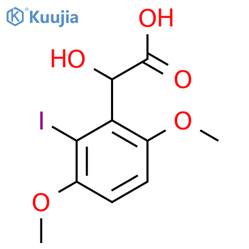 3,6-Dimethoxy-2-iodomandelic acid structure