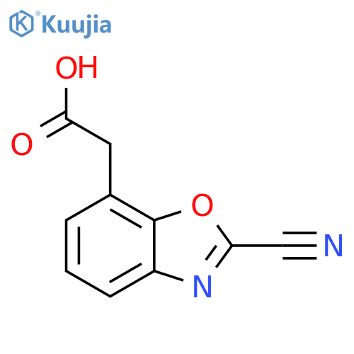 2-Cyanobenzo[d]oxazole-7-acetic acid structure