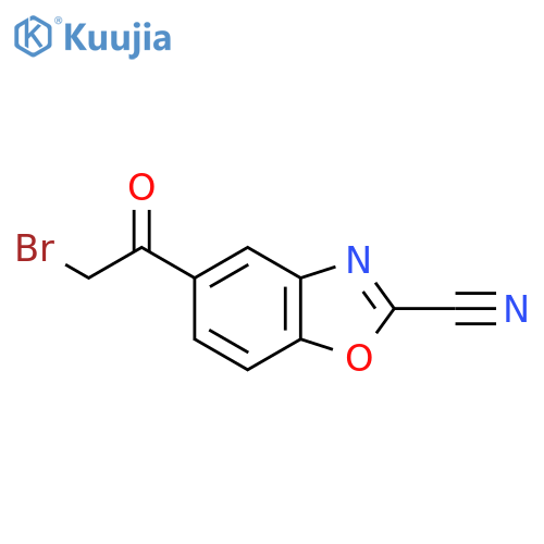 5-(2-Bromoacetyl)-2-cyanobenzo[d]oxazole structure
